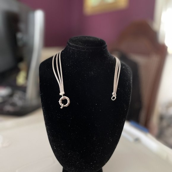 Beautiful silver rope-like necklace - Picture 4 of 4